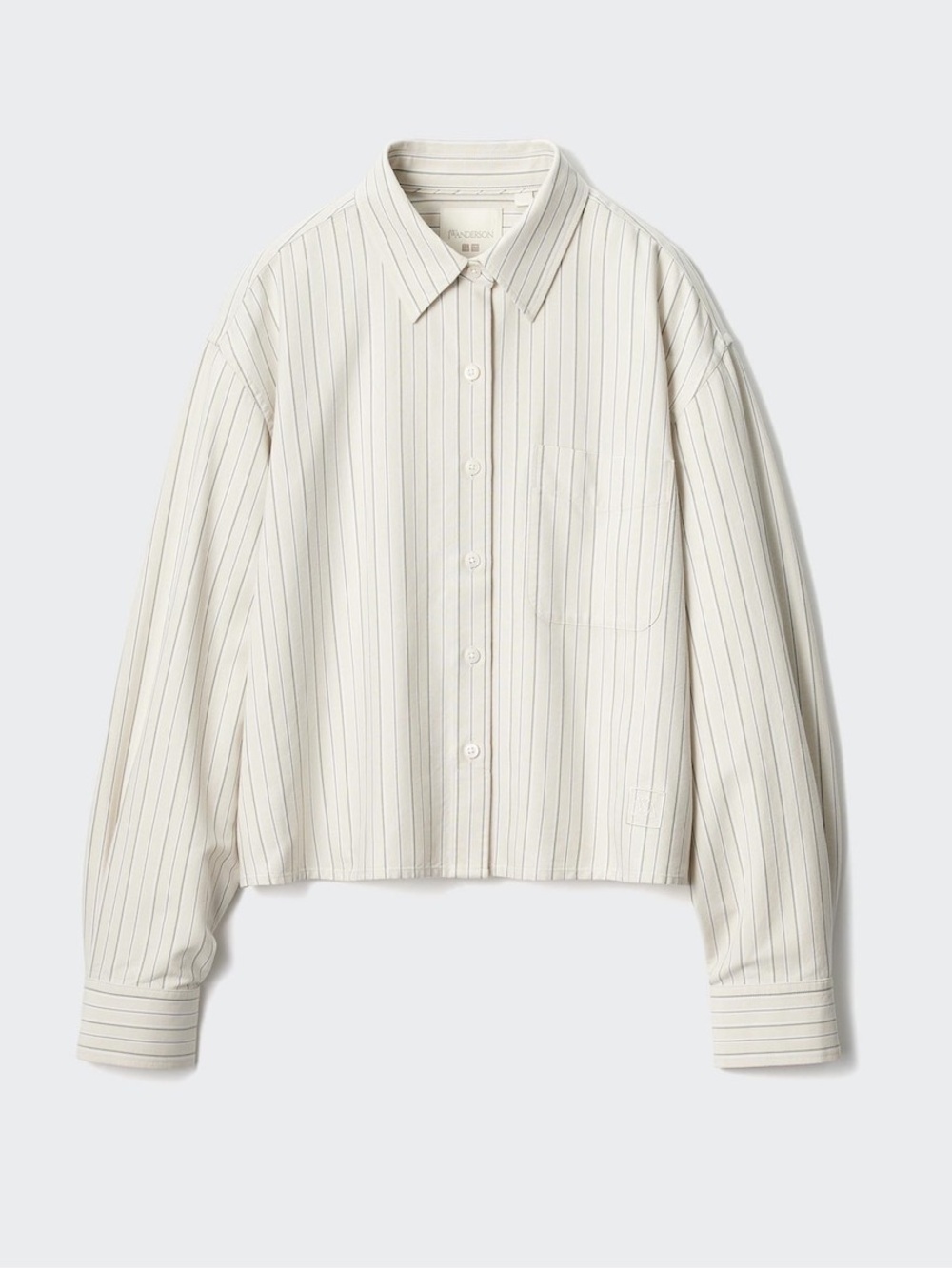 Oxford Boxy Cropped Shirt | Striped